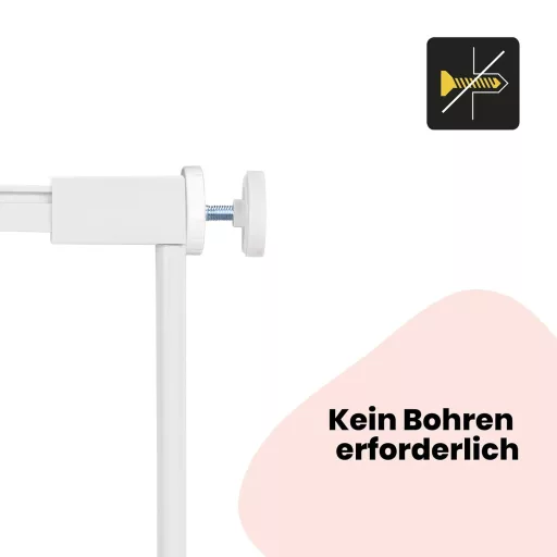 Safety 1st lépcsőkapu bővítés 28 cm fehér - összecsukható kapukhoz - 28 cm, White, Metal gate extension