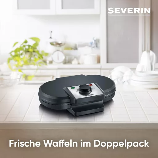 SEVERIN WA 2106 Dupla Gofrisütő 1200W Fekete Elektromos Konyhai Készülék