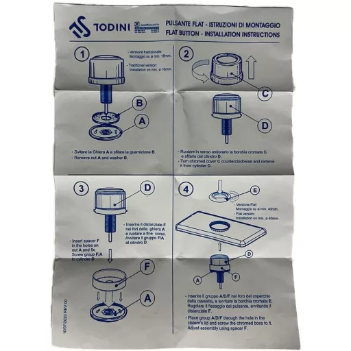 ITS TODINI SRL PVC Batériový Gombík 046531 - Univerzálny Konektor Batérie, Moderný Dizajn, 70g Vážiaci Komponent