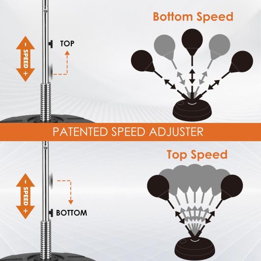 MaxxMMA Állványos Reflexlabda Készlet Állítható Sebességgel
