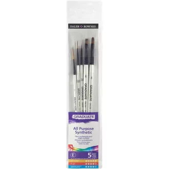   Daler Rowney Graduate szintetikus ecset készlet 5 db-os hallgatók részére