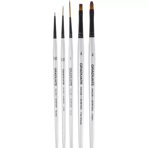 Daler Rowney Graduate szintetikus ecset készlet 5 db-os hallgatók részére