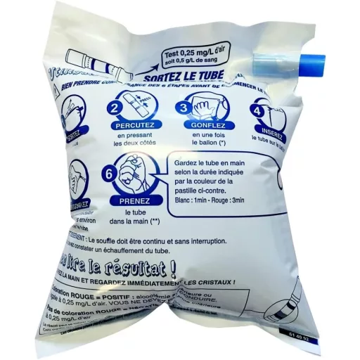 Contralco NFX 20702 Alkoholteszter 10 db Lélegzet Alkoholmérő Készlet
