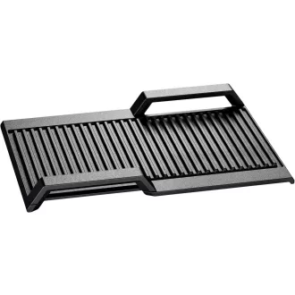   Neff Stainless Steel Grill Plate, Noir, Rectangular, Suitable for Induction, Built-in