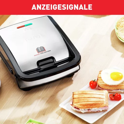 Tefal Snack Collection Grill és Szendvicssütő Expandálható Tapadásmentes Fekete