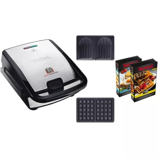 Tefal Snack Collection Grill és Szendvicssütő Expandálható Tapadásmentes Fekete