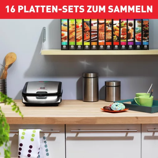 Tefal Snack Collection Grill és Szendvicssütő Expandálható Tapadásmentes Fekete