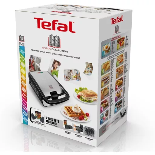 Tefal Snack Collection Grill és Szendvicssütő Expandálható Tapadásmentes Fekete