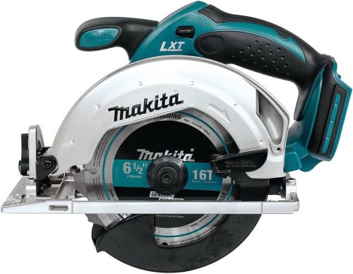 Makita DSS611Z 18V Akkumulátoros Körfűrész, LXT Sorozat, 3700 RPM, 165mm Fűrészlap, Kék/Ezüst, Csak Géptest
