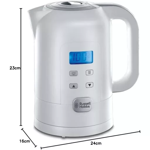 Digitálna rýchlovarná kanvica Russell Hobbs s reguláciou teploty 25 – 100 °C na prípravu dojčenského mlieka