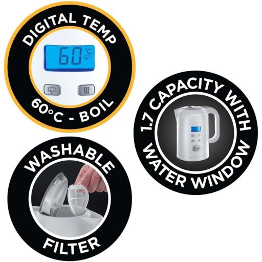 Russell Hobbs Digitális Vízforraló Hőmérséklet Szabályozással 25-100°C Babatej Készítéshez