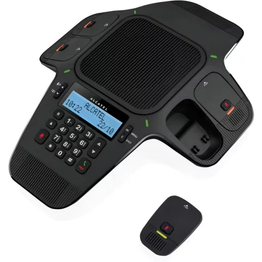 Alcatel Conference 1800 konferenciacsalád 4 DECT mikrofonnal és teljes duplexes hangspeakerrel