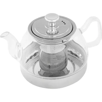   Sklenená kanvica na čaj IBILI so sitkom, vhodná na indukciu, 800 ml