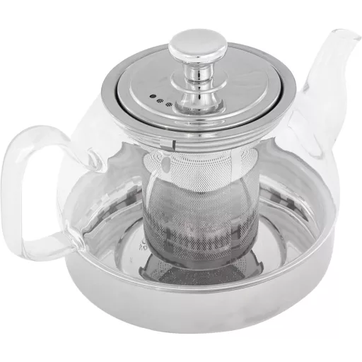 Sklenená kanvica na čaj IBILI so sitkom, vhodná na indukciu, 800 ml