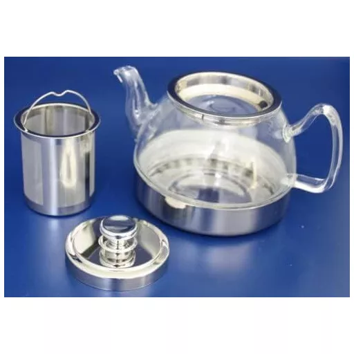 Sklenená kanvica na čaj IBILI so sitkom, vhodná na indukciu, 800 ml