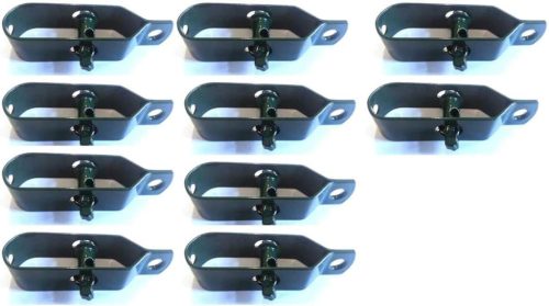 BawiTec-Badewien 10 db 100mm Zöld Kerítésfeszítő - Drótháló Feszítő Elem Nylon Anyagból 3,1-3,8 mm Dróthoz - Zipzáras Rögzítés