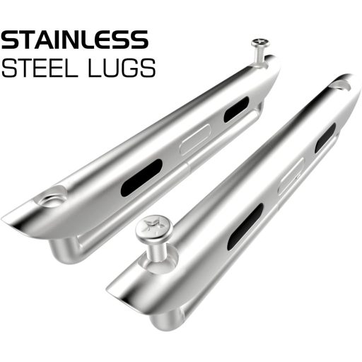 MoKo Kovové adaptéry na remienok pre hodinky Apple Watch Ultra 2/SE/Series 9-1 - Kompatibilné s veľkosťami 49/45/44/42/41/40/38 mm