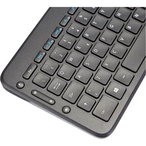 Microsoft All-in-One Media Keyboard - Vezeték nélküli multimédiás billentyűzet beépített touchpaddel, QWERTY kiosztás, fekete