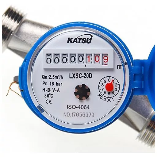 KATSU Tools vízáramlás mérő 20 mm réz vízóra