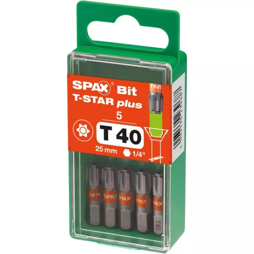 Set biți de șurubelniță SPAX T-Star Plus pentru uz profesional