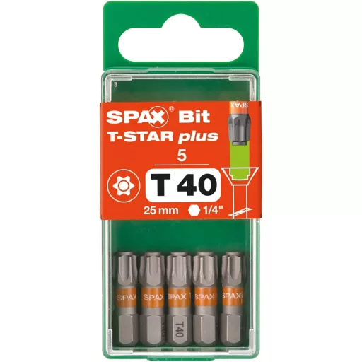 Set biți de șurubelniță SPAX T-Star Plus pentru uz profesional