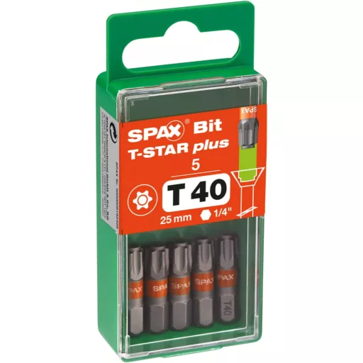 SPAX T-Star Plus Csavarozó Bit Készlet Professzionális Használatra