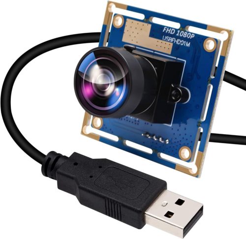 ELP 170 fokos Fisheye Lencsés USB Kamera, 1080p HD Felbontás, OV2710 CMOS, 2 Megapixeles Nagy Sebességű Mini Kamera Modul Robotokhoz, ATM-ekhez és Infókioszkokhoz