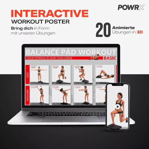 POWRX Balance Pad balančná podložka na cvičenie a tréning stability