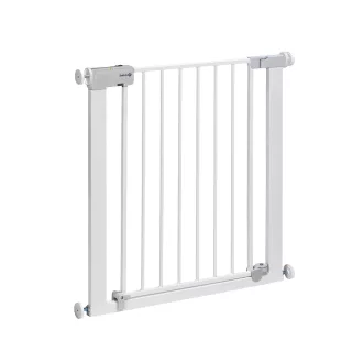   Safety 1st Automatikus Biztonsági Kapu Lépcsőhöz, Önzáró, Fúrás Nélkül, 61-136 cm, Fehér - Auto Close Metal