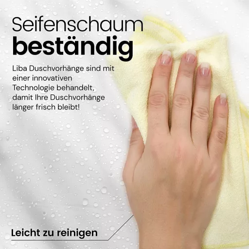 LiBa Podložka pod sprchový záves proti mrazu - Antimikrobiálny PEVA materiál, Vodoodolná, Odolná, s PVC povrchovou úpravou