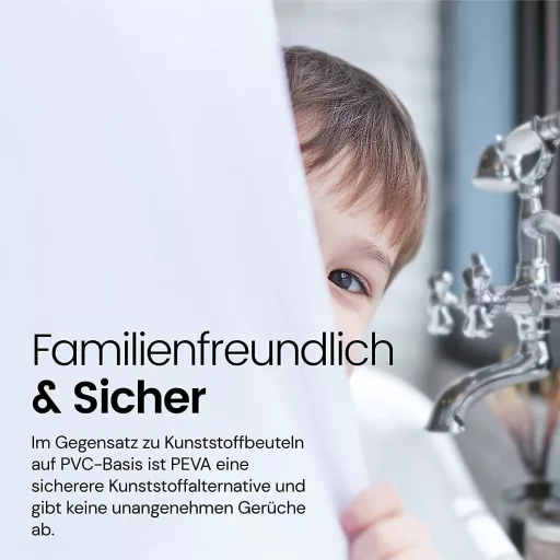 LiBa Podložka pod sprchový záves proti mrazu - Antimikrobiálny PEVA materiál, Vodoodolná, Odolná, s PVC povrchovou úpravou