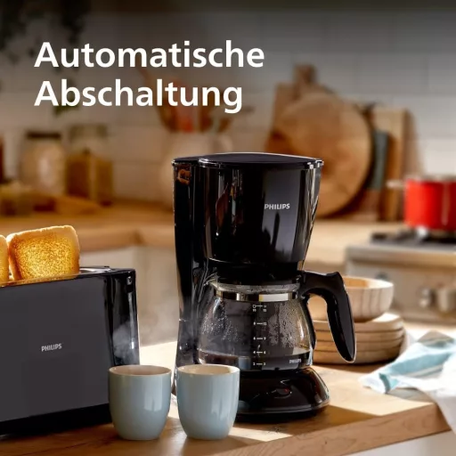 Philips HD7461/20 Daily Aroma Swirl kávéfőző üvegkancsóval fehér-fekete