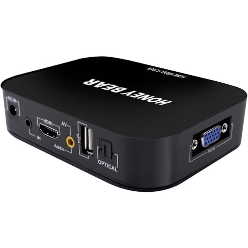 HONEY BEAR Full HD 1080P multimediálny prehrávač TV box pre 2TB externý pevný disk HDMI USB