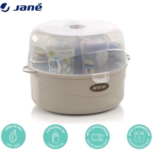 Jané Mikrohullámú Sterilizáló 6 Üveghez, Cumisüveg és Kiegészítő Sterilizálóval