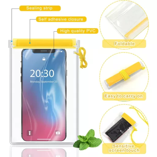 Meetory vízálló táska szett 3 db - telefon, kamera, dokumentum tároláshoz