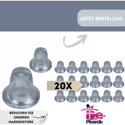 De-Plastik Privjesak za ključeve Gumeni čep | Prozirni Štitnik za ključanicu Otporan na vjetar Sigurnosni umetak | Set od 20 komada za kućna i uredska vrata