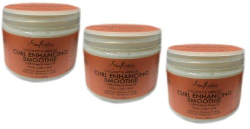 SHEA MOISTURE Kókusz és Hibiszkusz Hajformázó Krém 3x340g - Göndör és Vastag Hajra, Szulfátmentes Simító Hatású Hajápoló