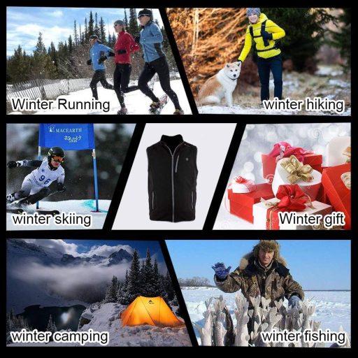 PROSmart Unisex Fűthető Mellény USB Akkumulátorral, Könnyű Fleece