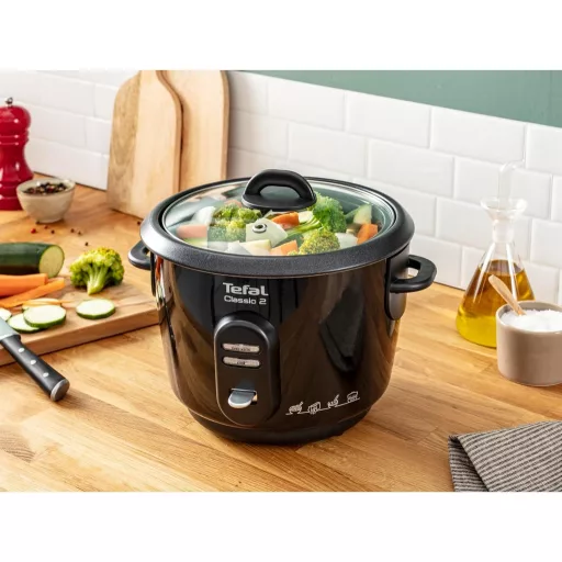 Tefal RK102811 Klasszikus Fekete Rizsfőző Fém Kivitelben