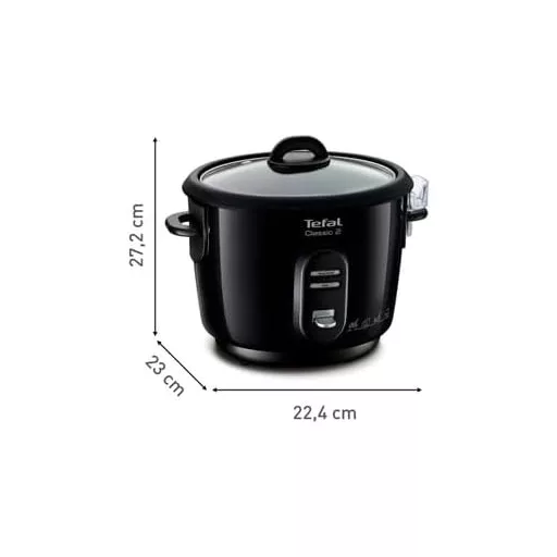 Tefal RK102811 Klasszikus Fekete Rizsfőző Fém Kivitelben