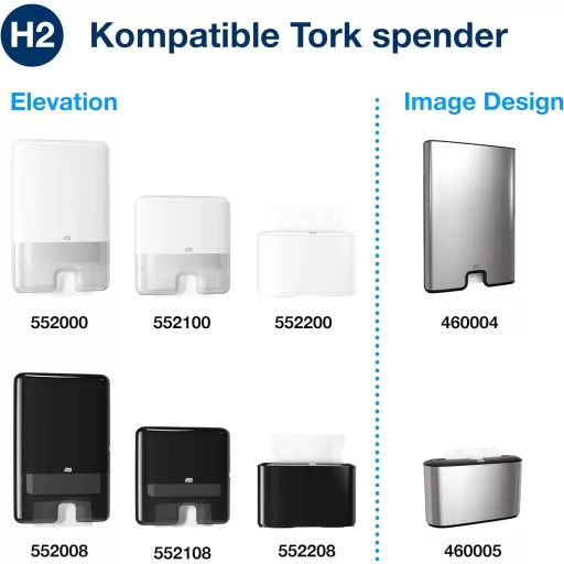 Hârtie prosop Tork Xpress Multifold - albă, 1 strat, 20 pachete x 250 de șervețele, pentru sistemul de dozare H2, igienică, economică, pentru industria alimentară