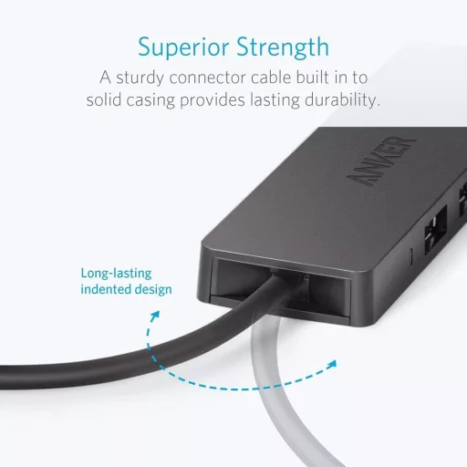 MacBook USB hub: 4 portos, ultra vékony USB 3.0 elosztó Apple és Surface eszközökhöz