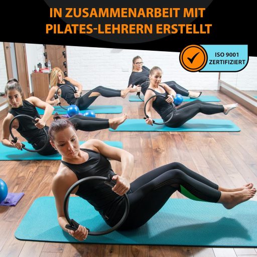 MANTRA SPORTS Pilates Gyűrű - Otthoni Fitness Eszköz Medencefenék Edzéshez, Comb és Csípő Erősítéshez, Férfiaknak és Nőknek, 35,5 cm, Hordoz