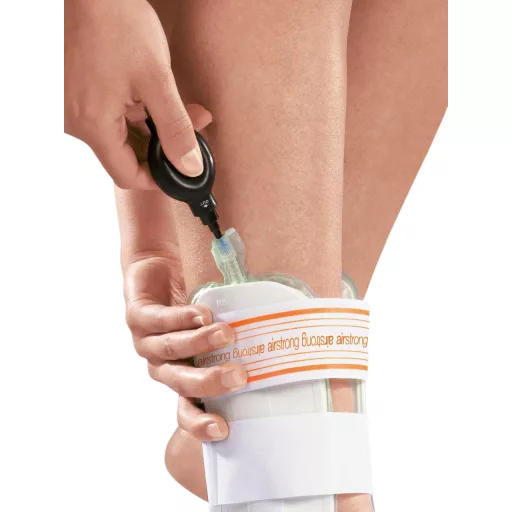 RO+TEN Airstrong Bivalva Bokavédő Felfújható Légpárnákkal - Rándulás Kezelésére, Sportoláshoz, Felnőtteknek