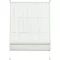 Gardinia EasyFix Fehér Roletta 80x140 cm Átlátszó Római Stílusú - 80W x 140H cm, White