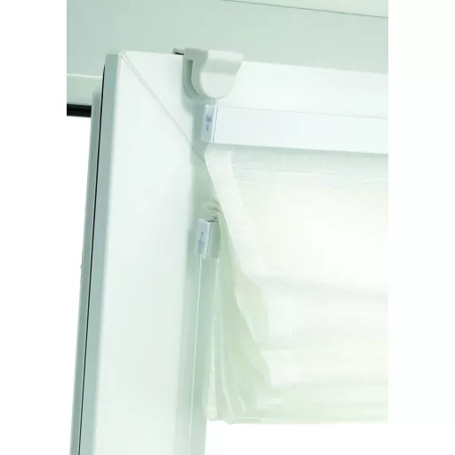 Gardinia EasyFix Fehér Roletta 80x140 cm Átlátszó Római Stílusú - 80W x 140H cm, White