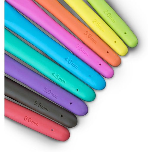 LIHAO Kötőtű és Horgolótű Szett Alumínium Többszínű Tárológéppel