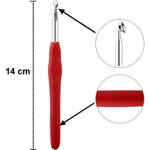 LIHAO Kötőtű és Horgolótű Szett Alumínium Többszínű Tárológéppel