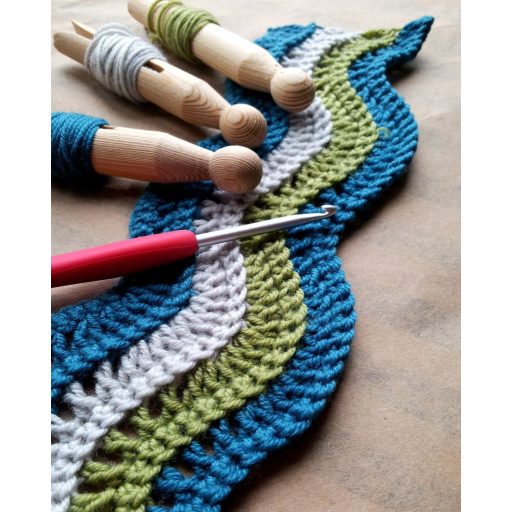 LIHAO Kötőtű és Horgolótű Szett Alumínium Többszínű Tárológéppel