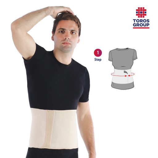 TOROS-GROUP Szülés Utáni Hasprés Rugalmas Pocakszalag 24cm Postpartum Binder